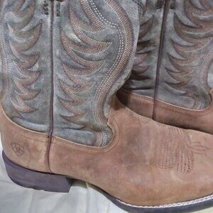 Ariat Men's Amos Shock Shield Quickdraw Western Performance Boots Rodeo sz 11D